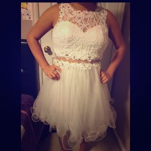 White lace dress